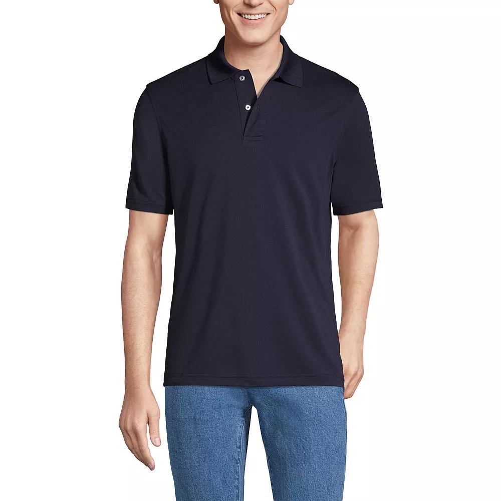 Men's Lands' End Short Sleeve Quick-Dry Stain-Release Polo Shirt,  Product Image