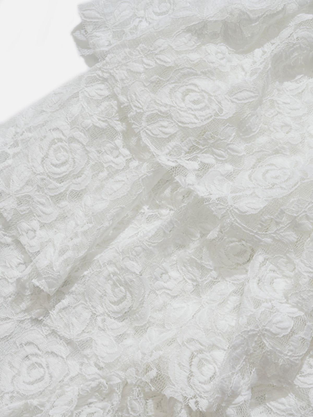 Aelfric Eden Lace Eyelet Asymmetrical Skirt Female Product Image