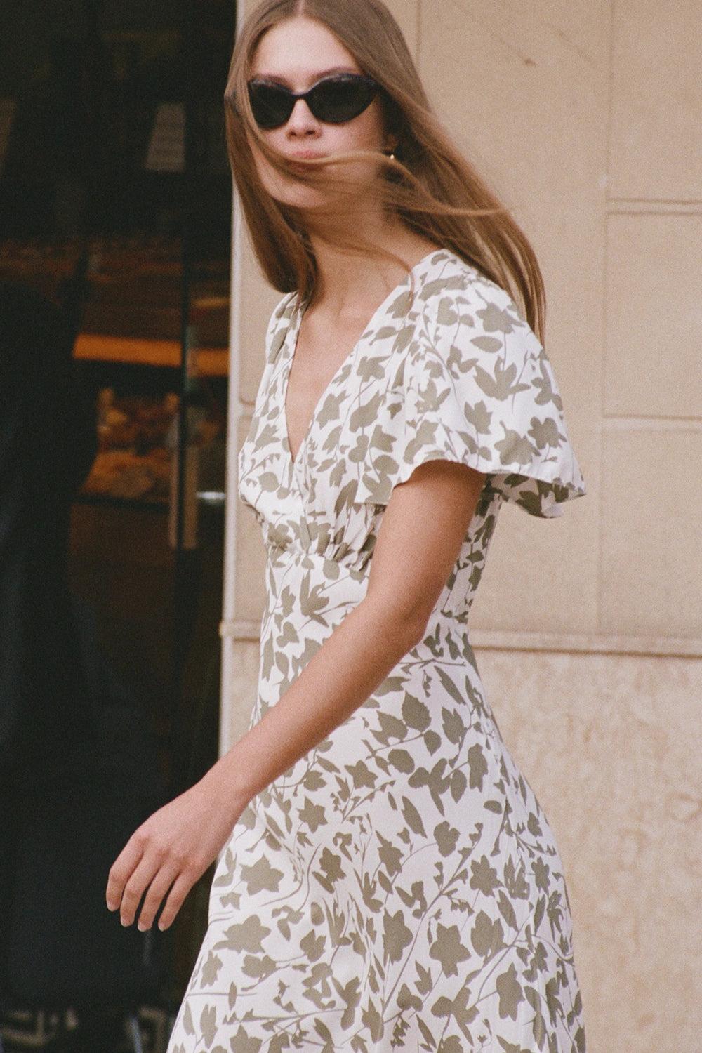 Boda Midi Dress Poplar Sage - Final Sale Product Image