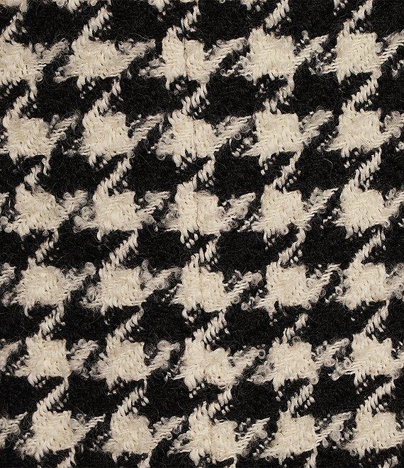 Antonio Melani Macy Wool Blend Houndstooth Square Neck Sleeveless Mini Sheath Dress Product Image