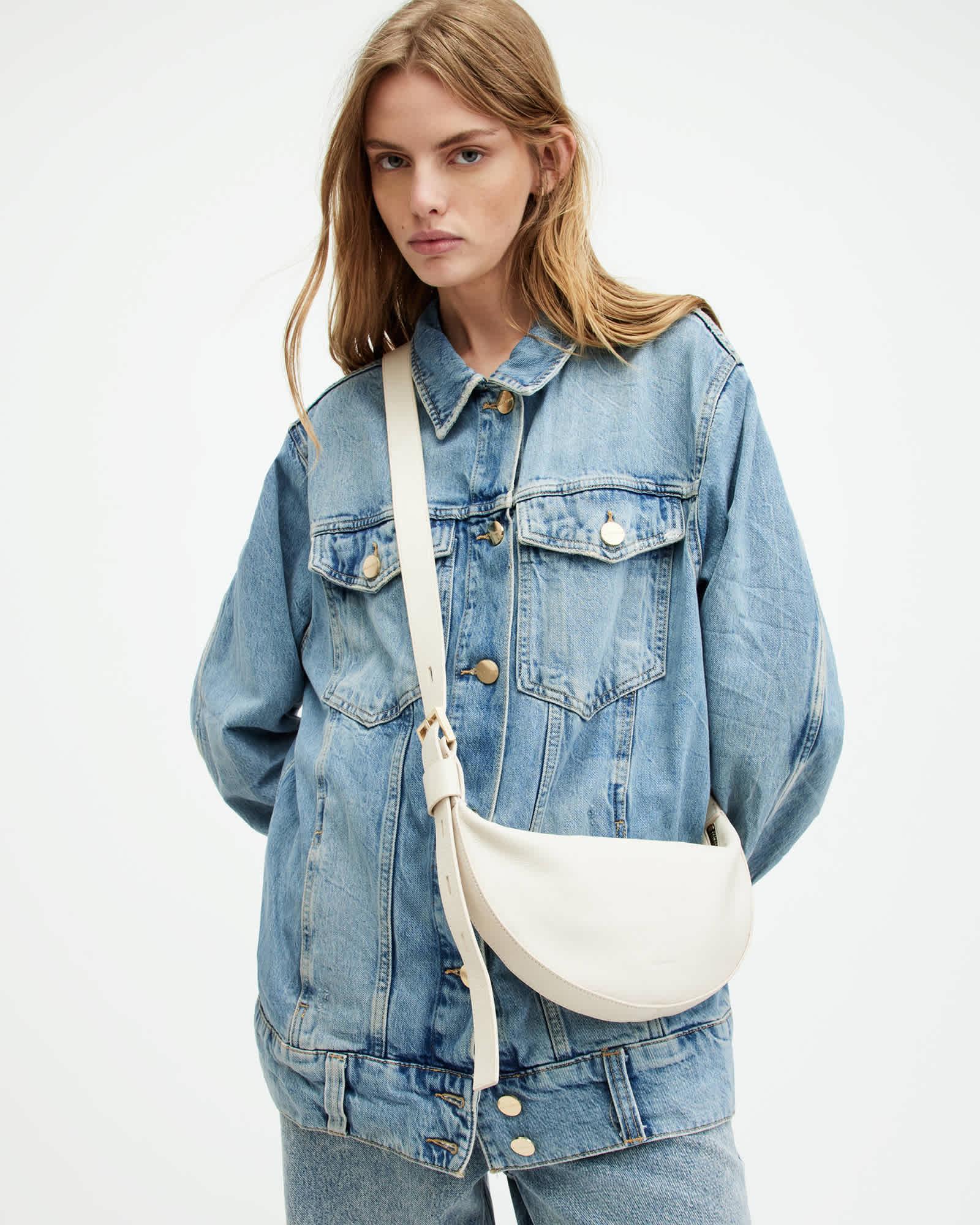 Half Moon Leather Crossbody Bag Product Image