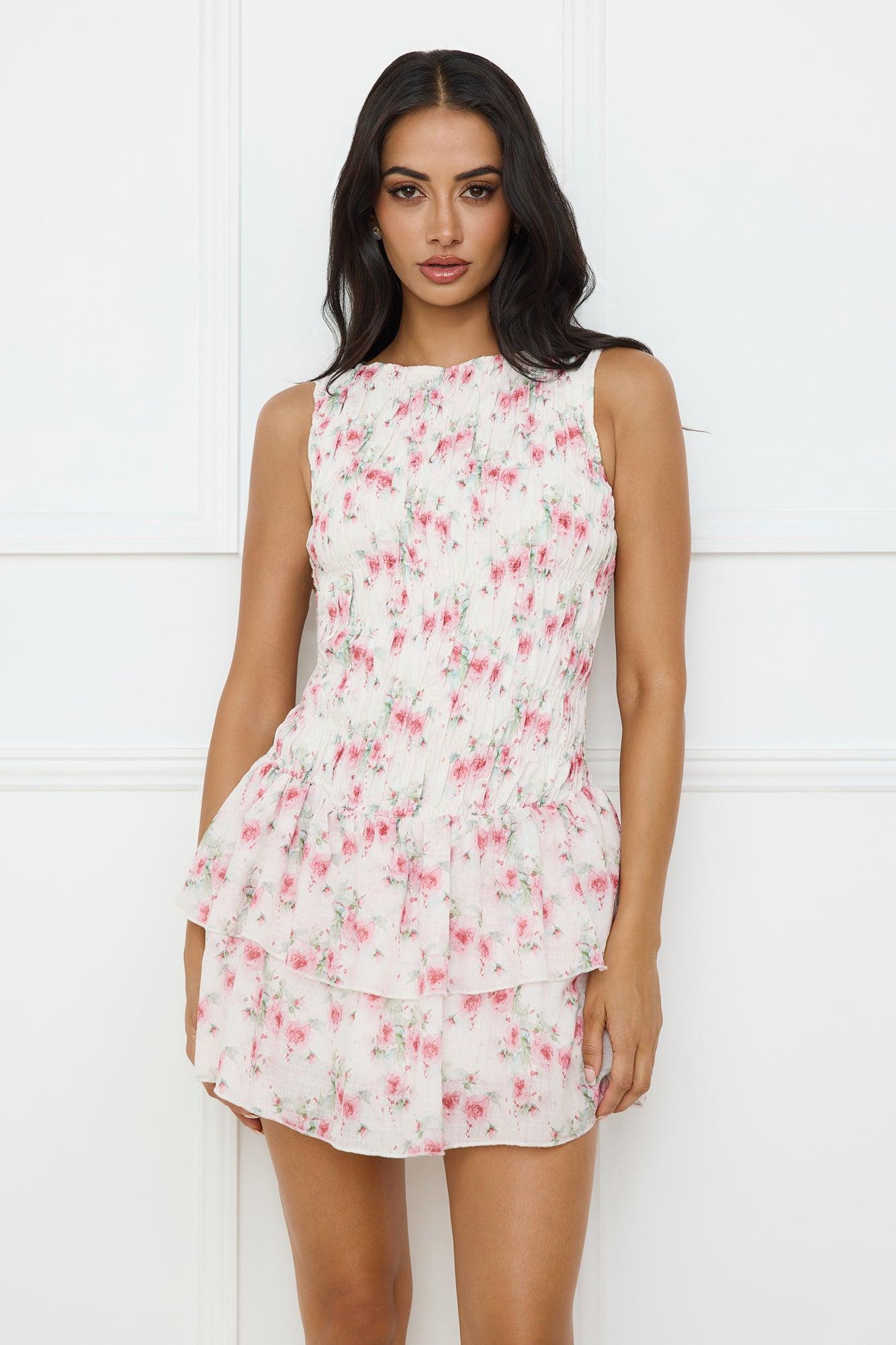 Sunset Sway Mini Dress Pink Product Image