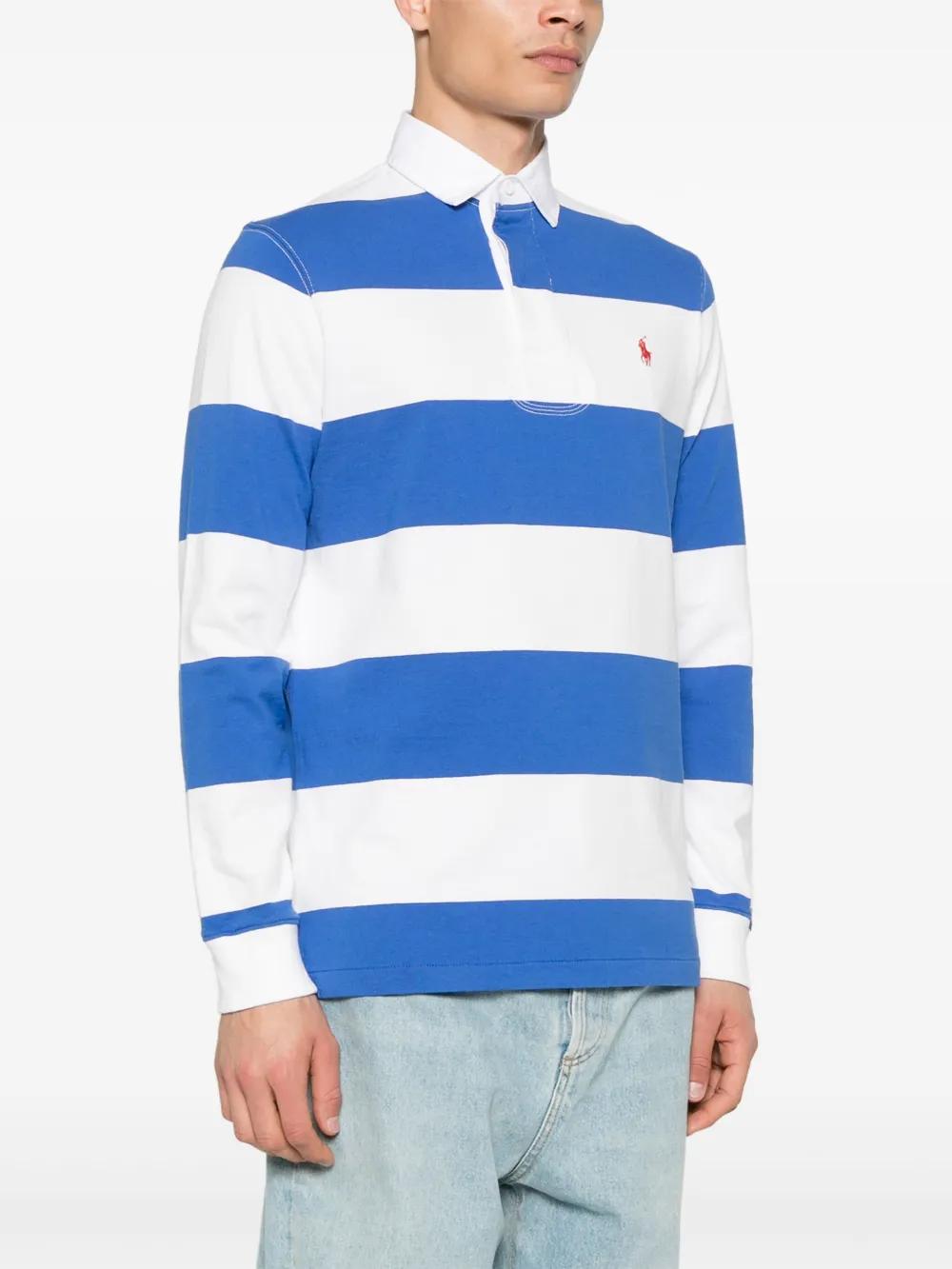 striped polo shirt Product Image