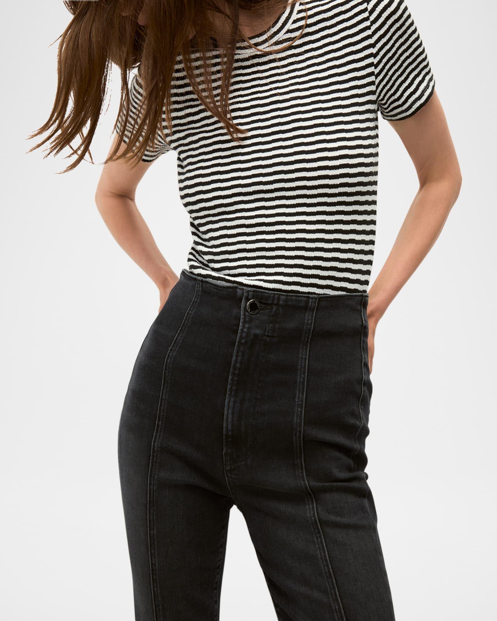 Carson High-Rise Ankle Flare Jeans Product Image