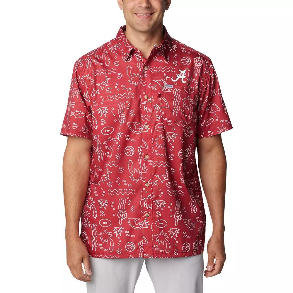 Columbia Men's Collegiate PFG Super Slack Tide Shirt - Alabama- Product Image