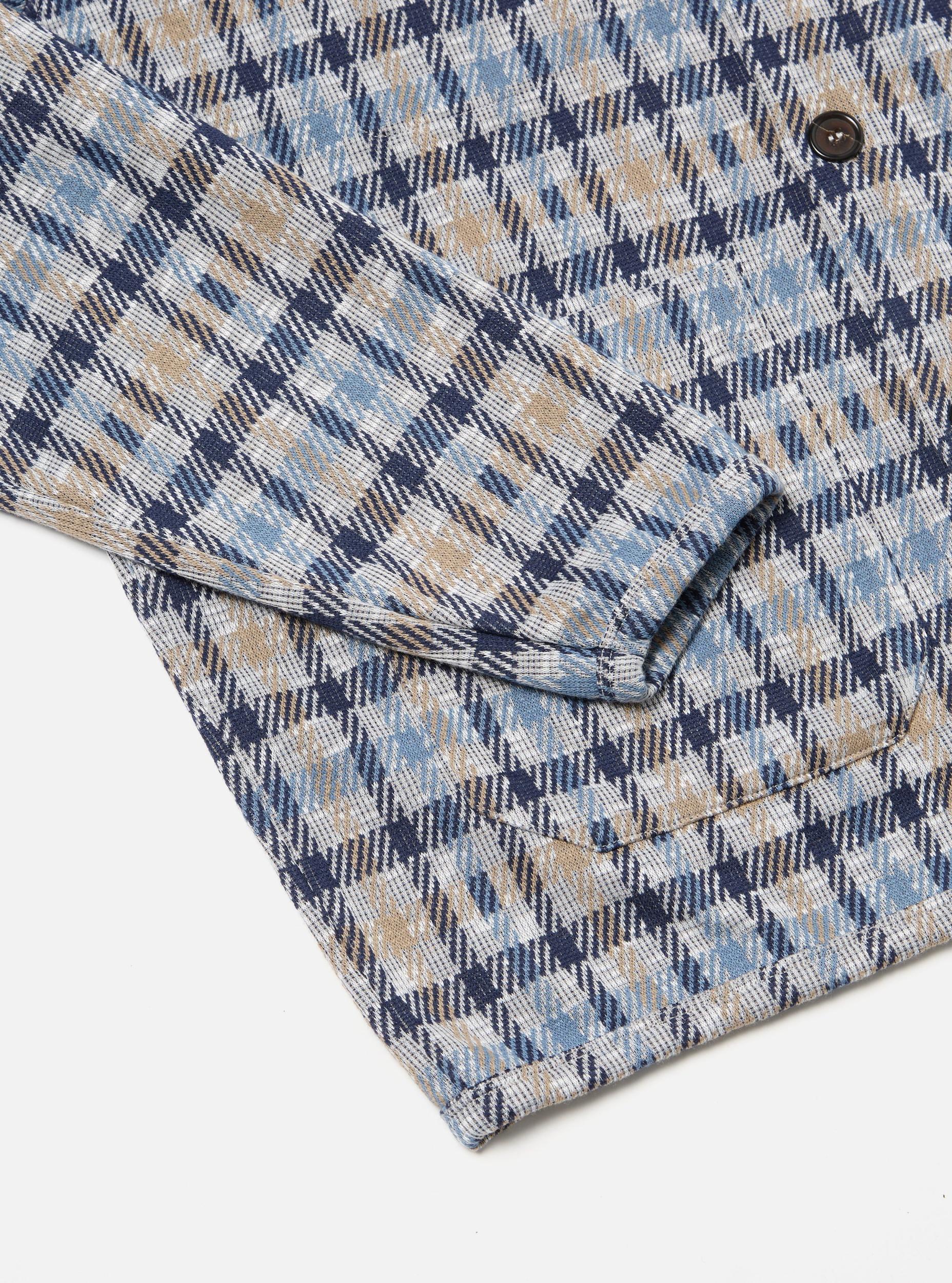 Brown/Blue Summer Check Cardigan Product Image