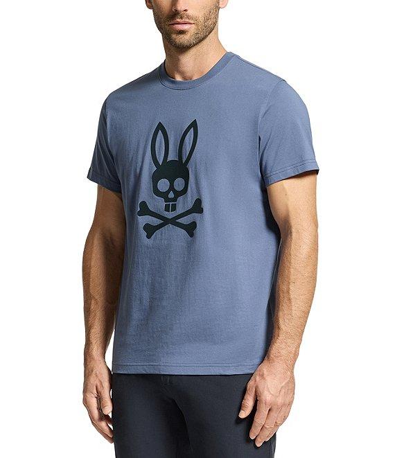 Psycho Bunny Payson Leather Logo Short Sleeve T-Shirt Product Image