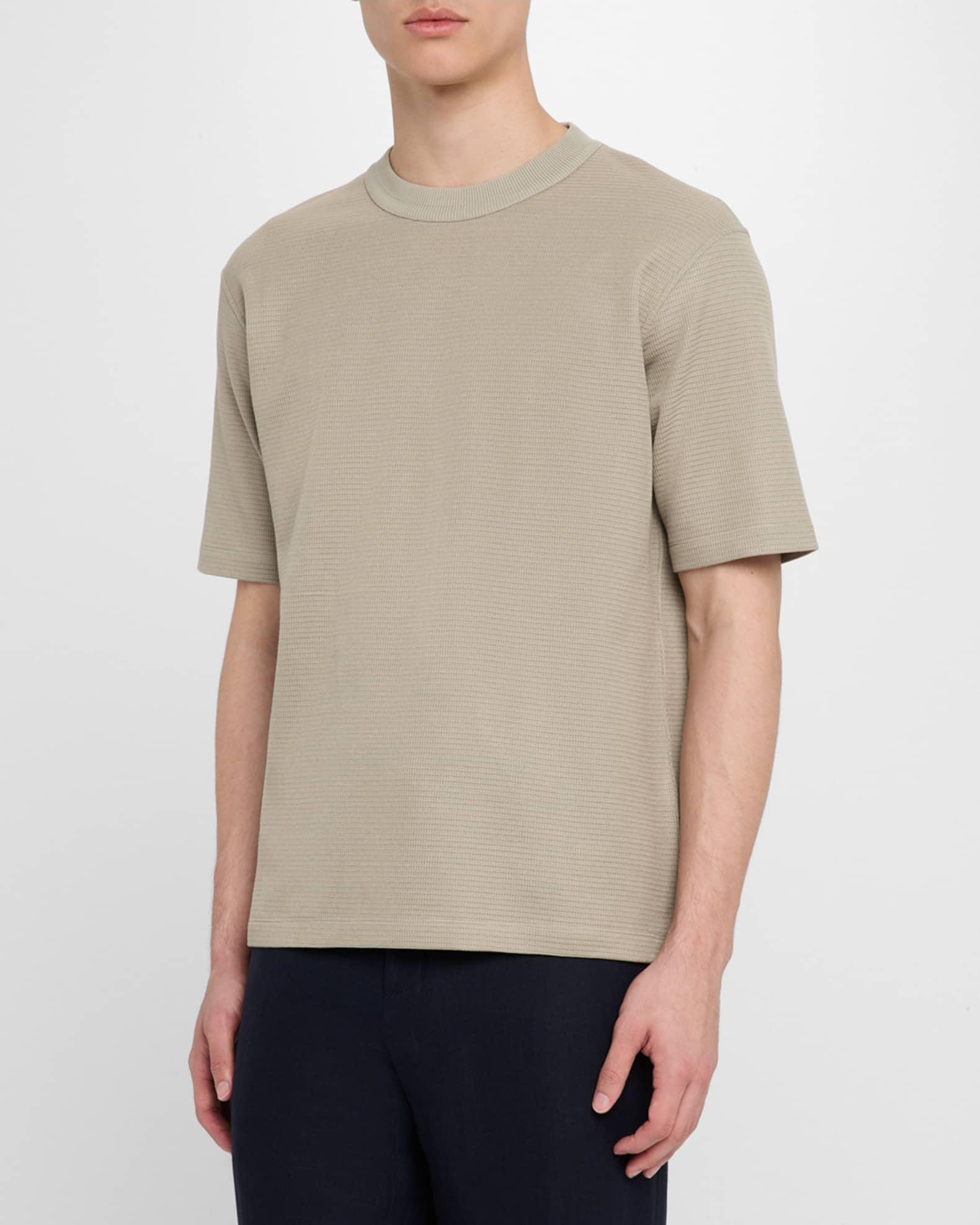 Men's Perledo Textured Cotton Crewneck T-Shirt Product Image