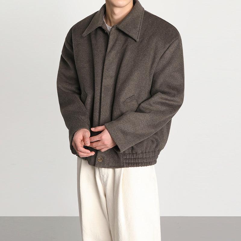 RT No. 6168 DARK BROWN WOOLEN VARSITY JK Product Image