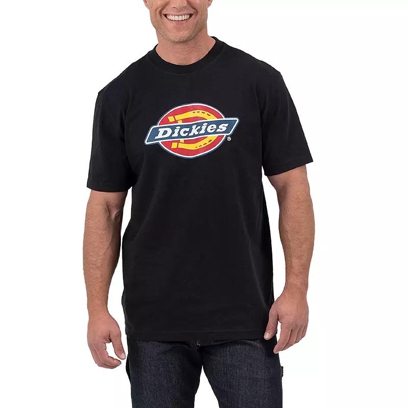 Men's Dickies Tri-Color Logo Graphic Tee, Size: Small, Knit Black Product Image