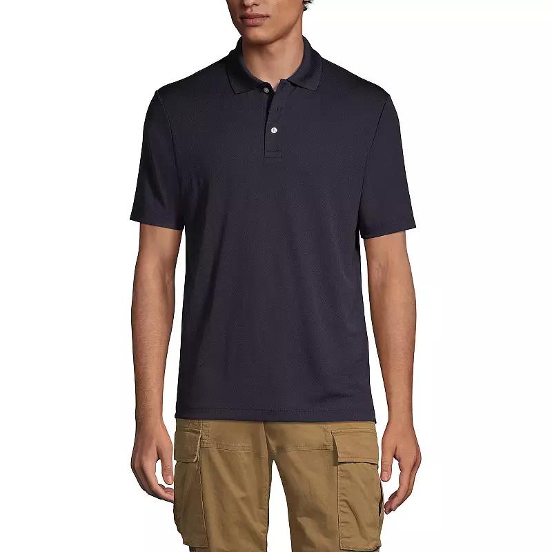 Men's Lands' End Short Sleeve Moisture-Wicking Active Polo Shirt,  Product Image