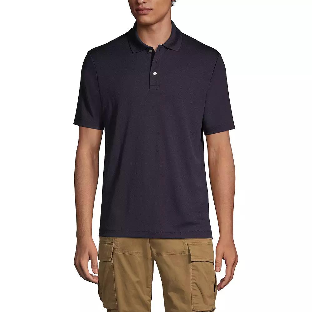 Men's Lands' End Short Sleeve Moisture-Wicking Active Polo Shirt,  Product Image