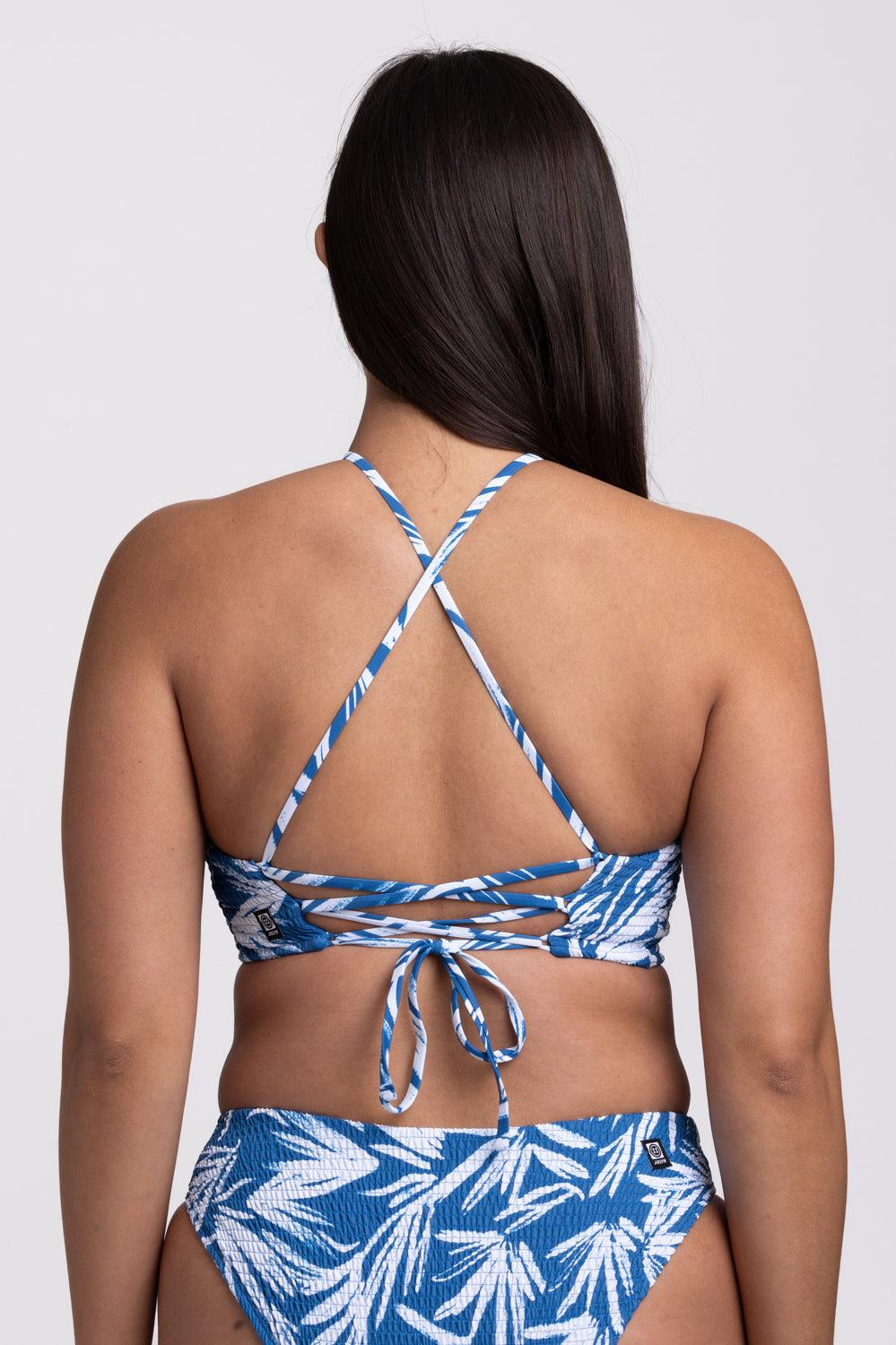 Luna Smocked Bikini Top - Retrobana Female Product Image