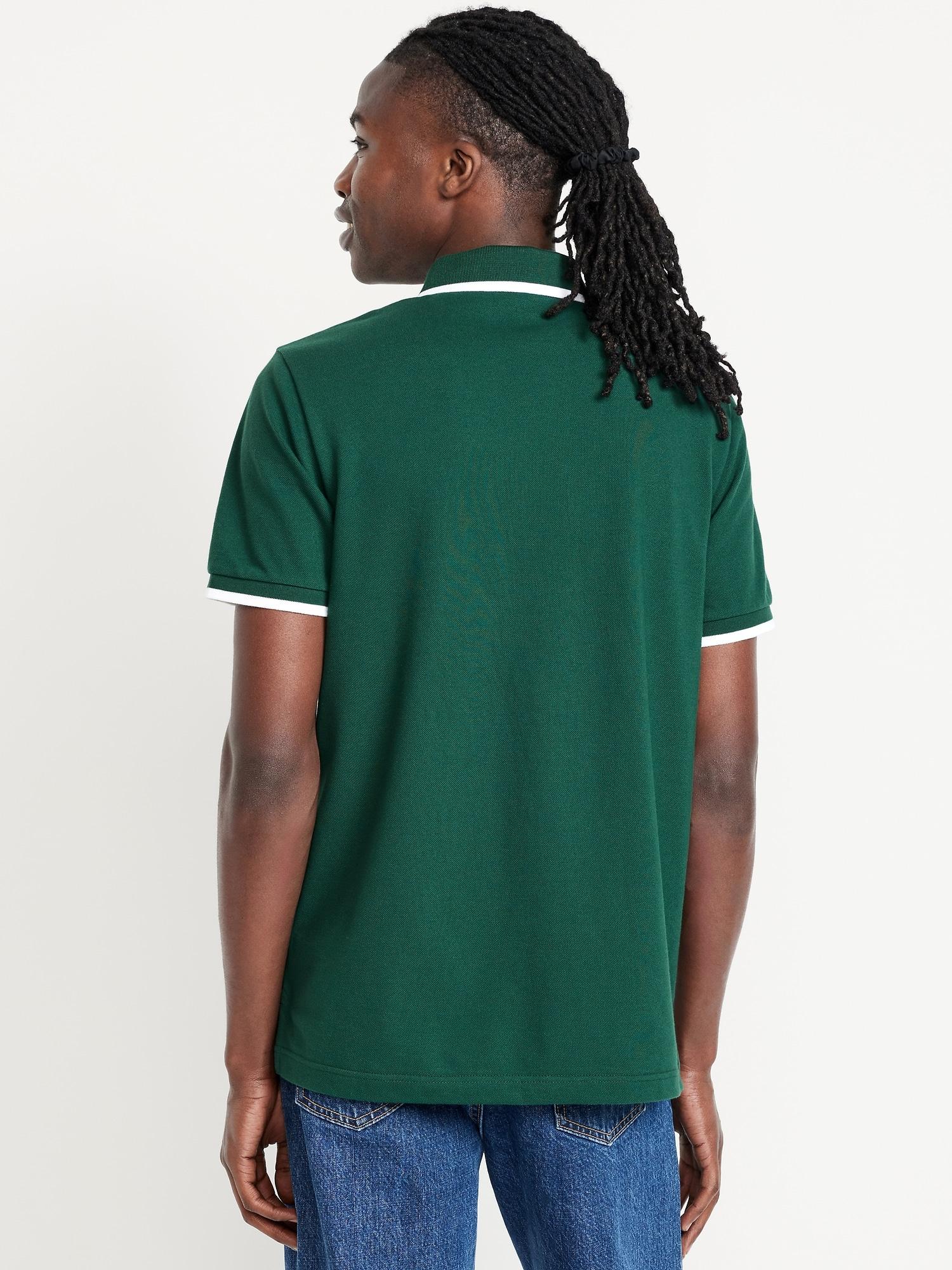 Mens Basic Custom Slim-Fit Mesh Polo Shirt Product Image