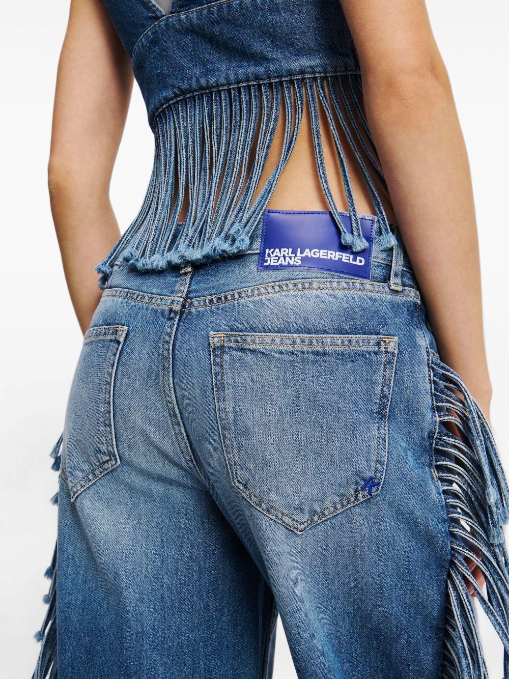 fringed jeans Product Image