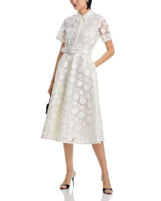 Jean Lace Midi Dress Product Image