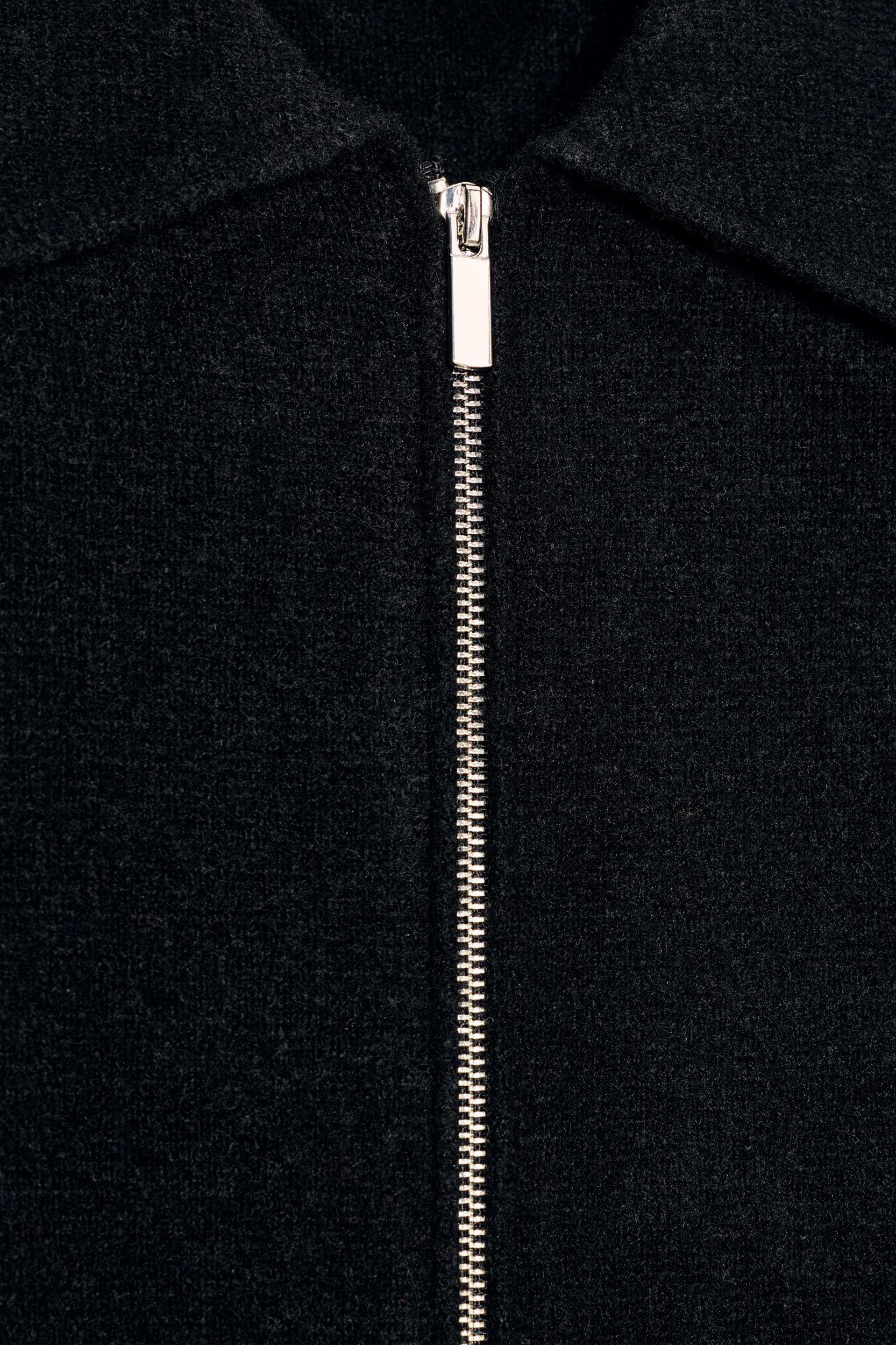 Khaki Exaggerated Collar Shell Puffer Jacket Product Image