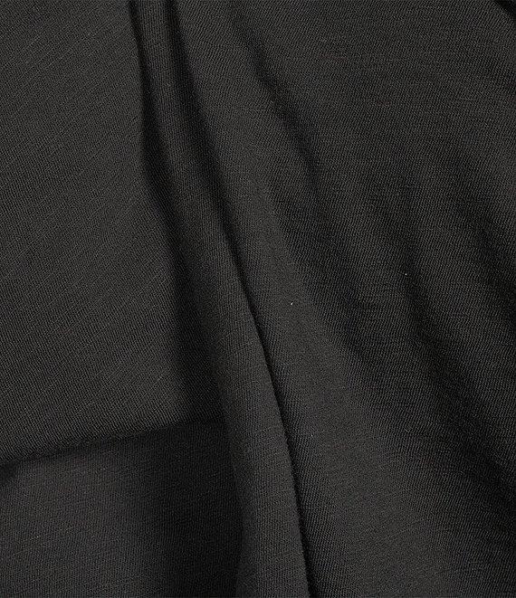 Eileen Fisher Plus Size Easy Organic Cotton Jersey Knit V-Neck Short Sleeve Tee Product Image