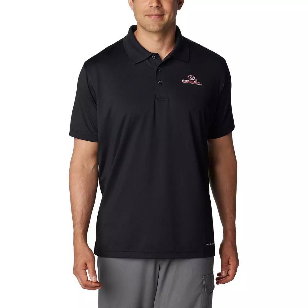 Men's Columbia Black Georgia Bulldogs PFG Tamiami Omni-Shield Polo,  Product Image