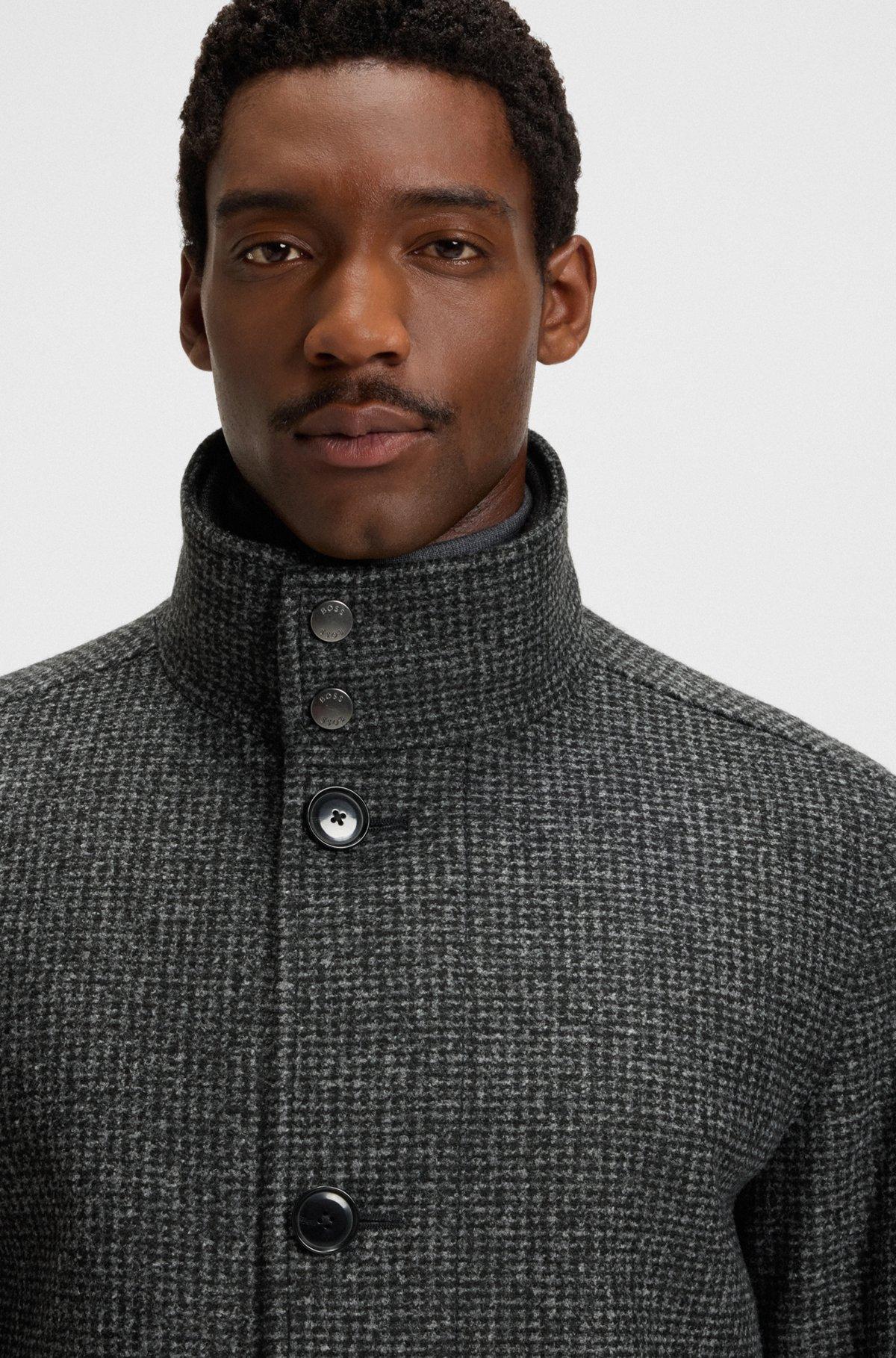 Regular-fit coat with inner layer Product Image