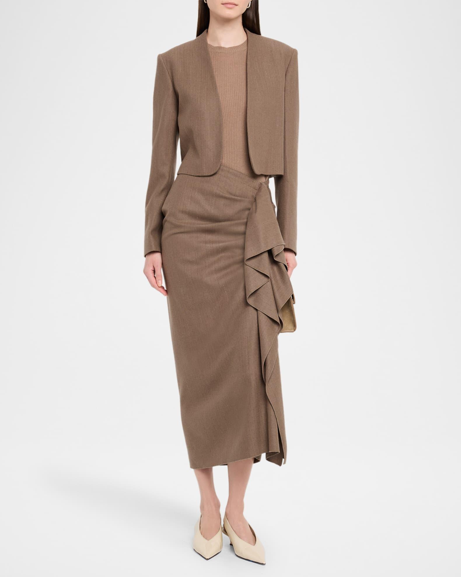 Cropped Pinstripe Jacket Product Image