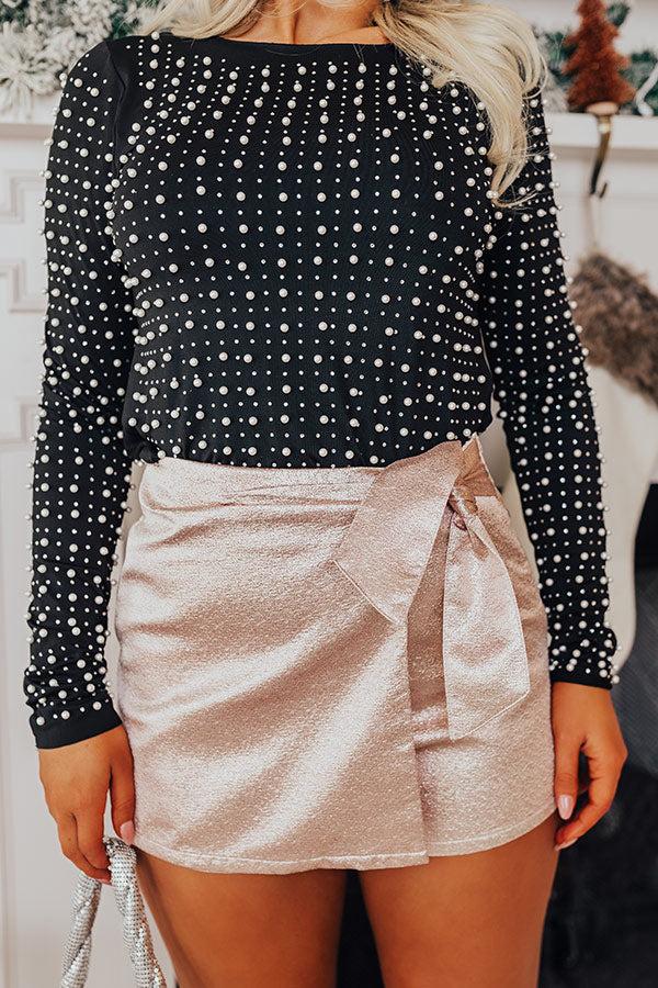 Over The Edge Metallic Skort Product Image