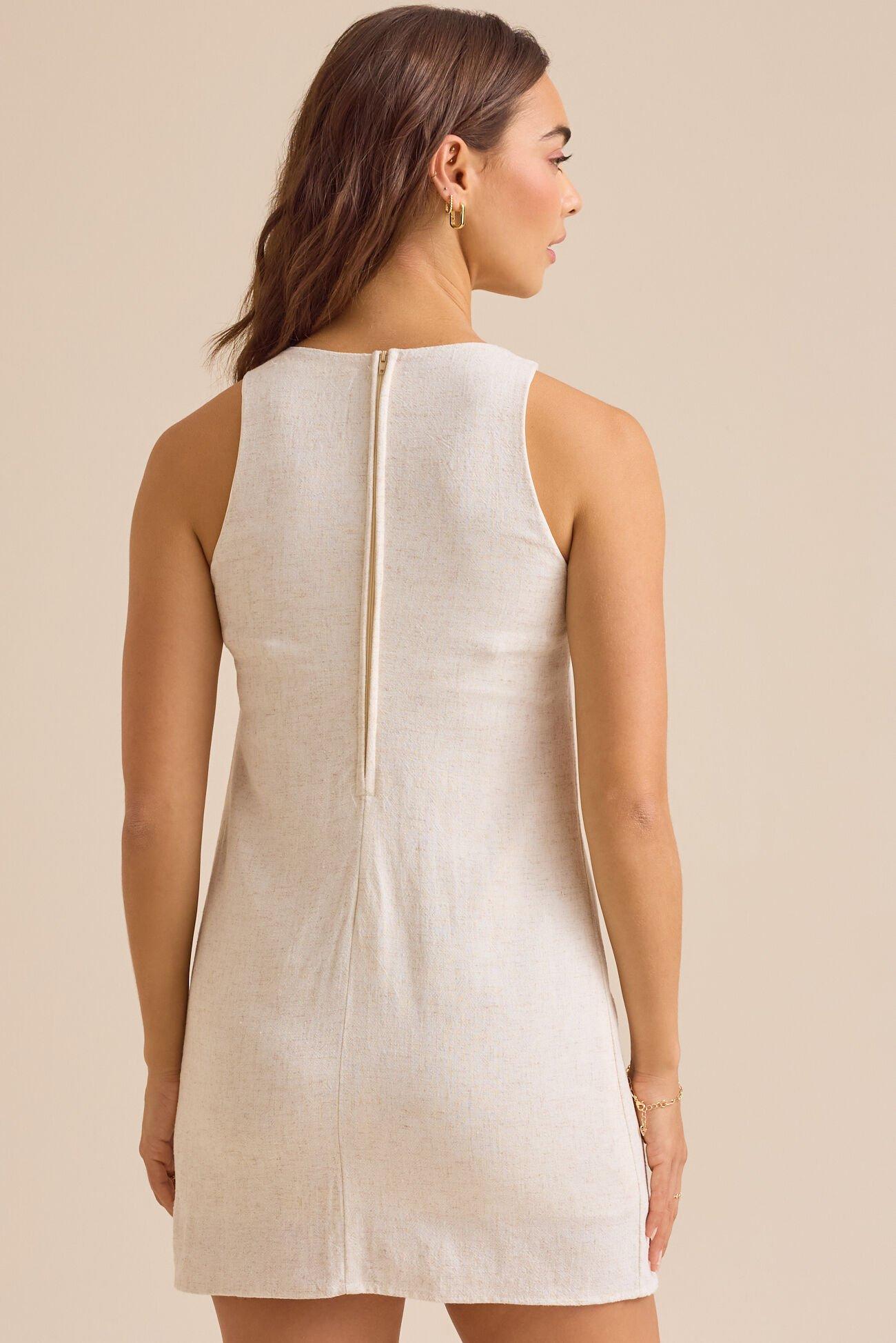 Amiah Linen Mini Dress Product Image