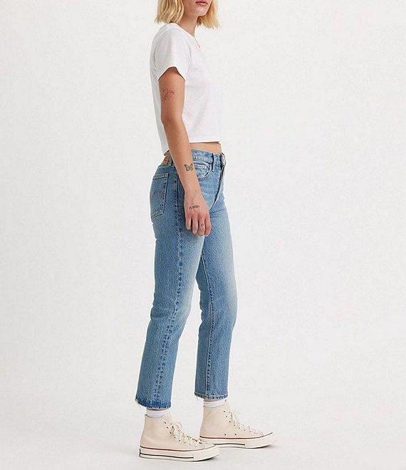 Levi's® Wedgie High Rise Straight Leg Cropped Jeans Product Image