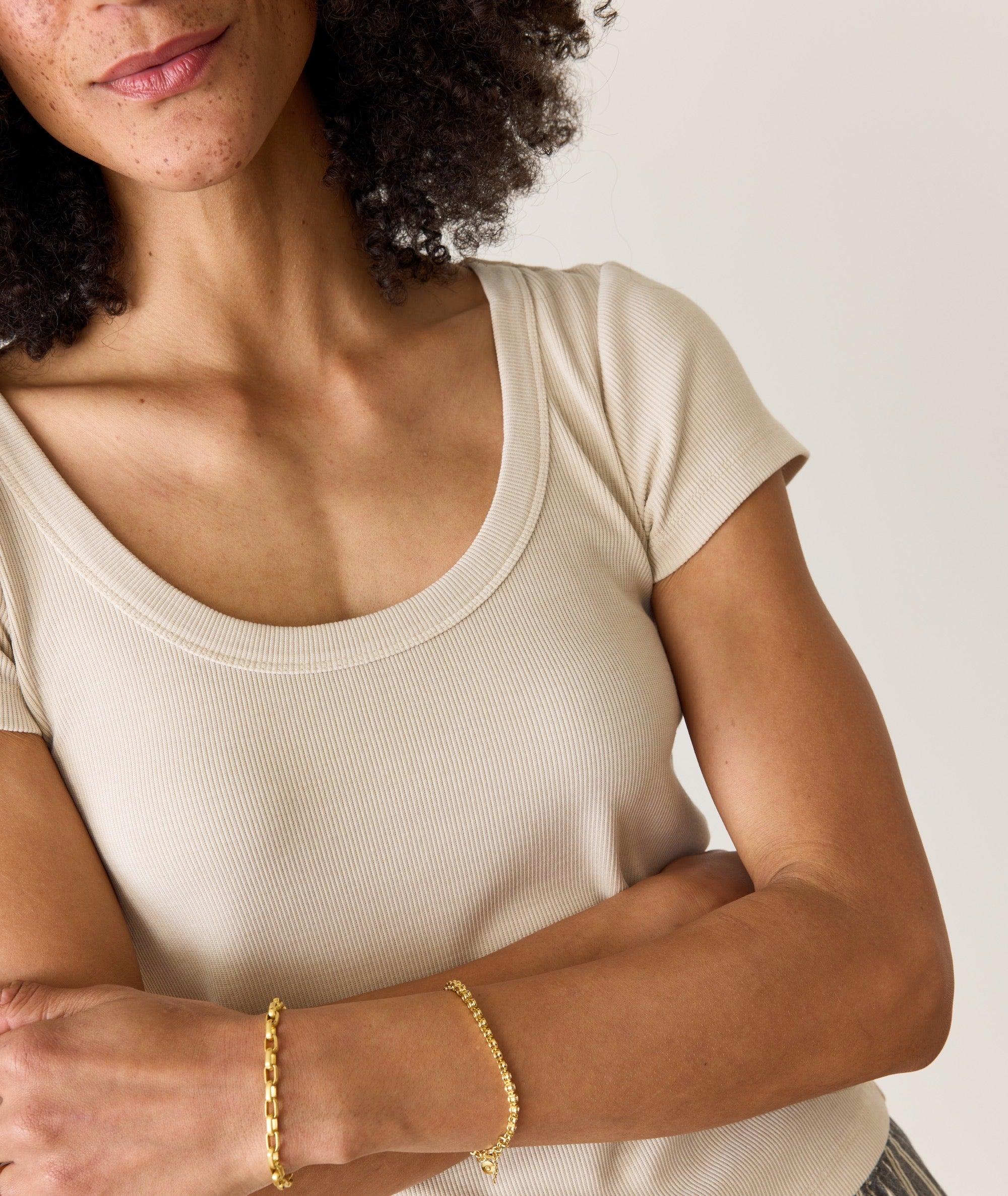 Lexi Rib Sun-In Scoop Tee Product Image