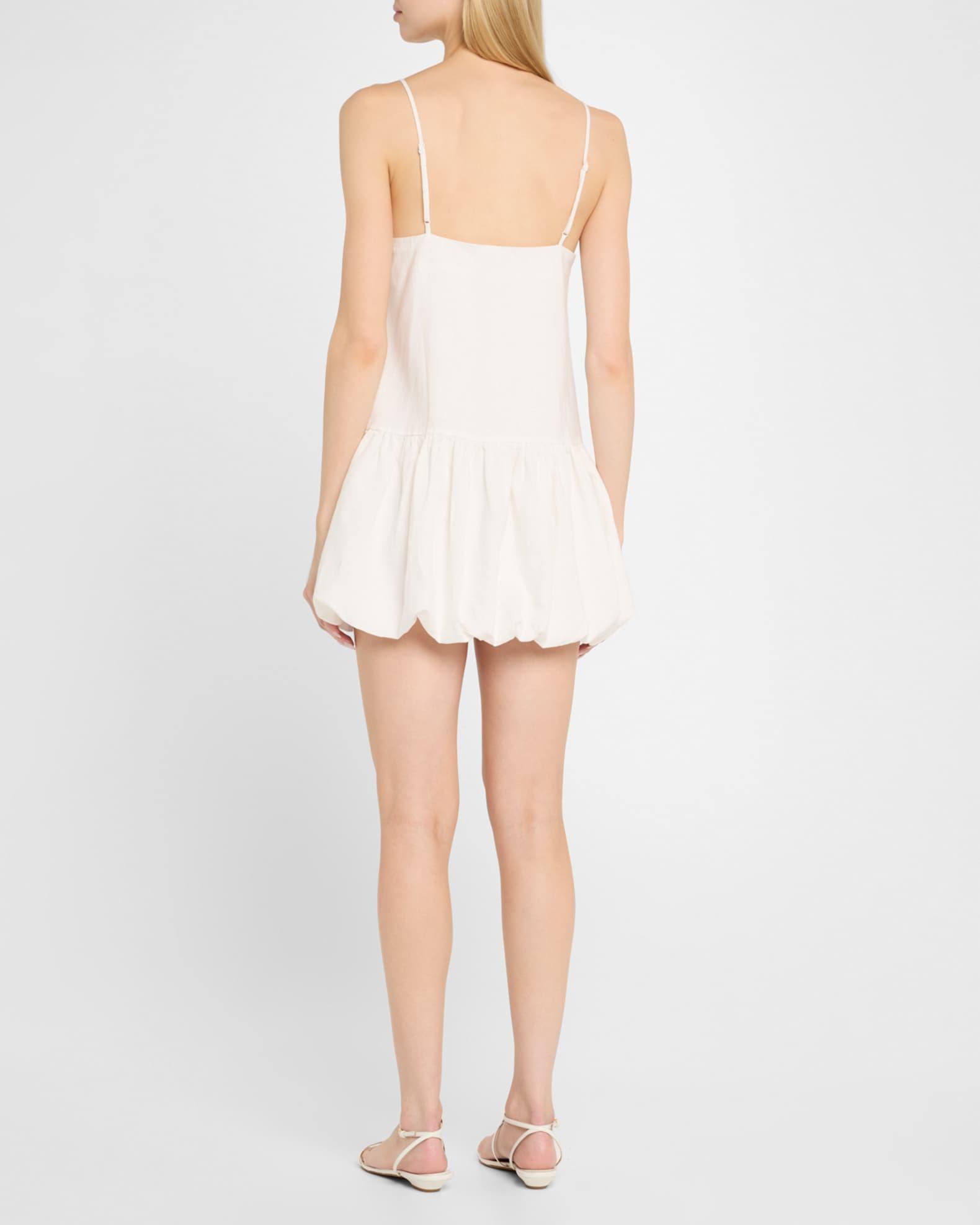 Air Linen Bubble Mini Dress Product Image