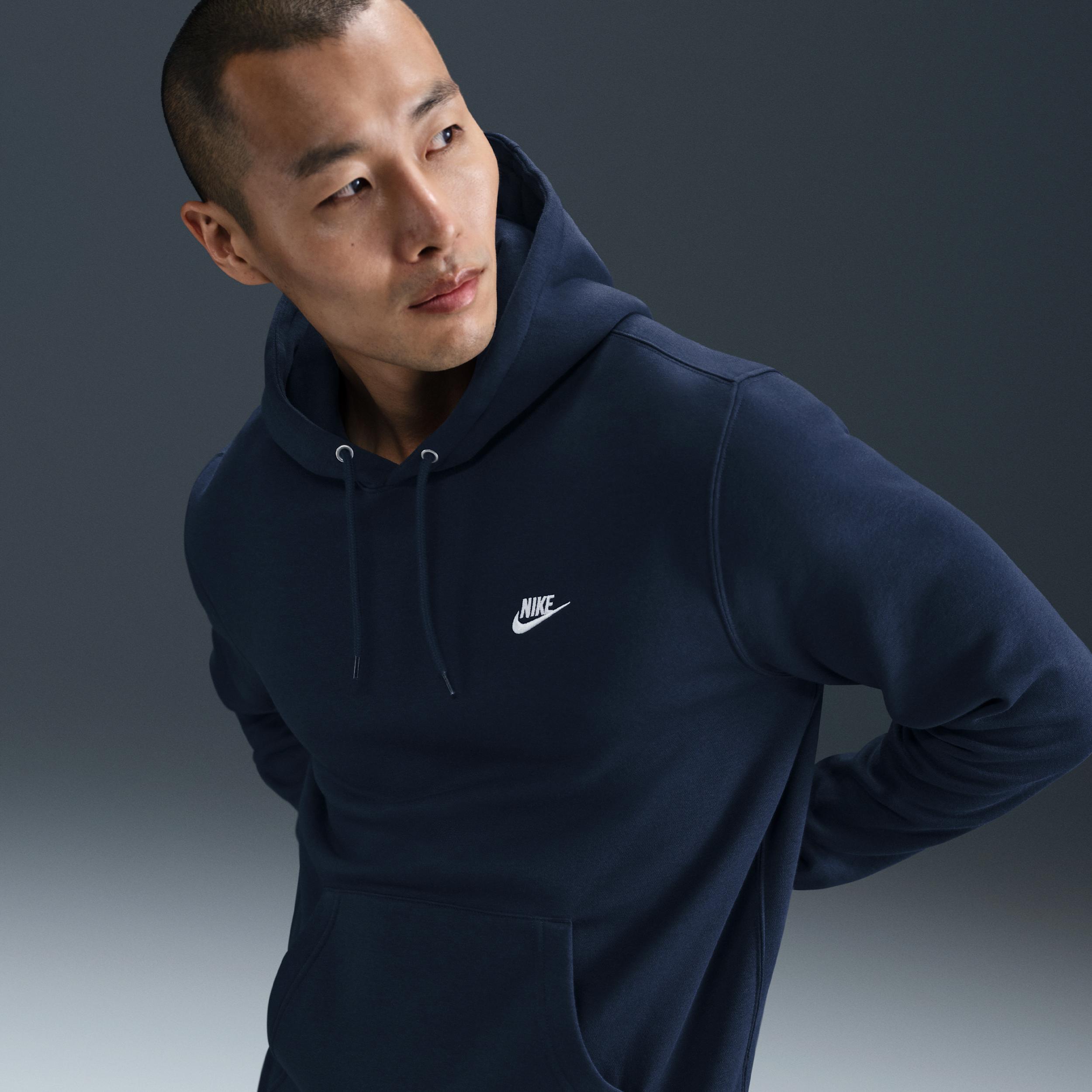 Nike Mens Club Pullover Fleece Hoodie | FN3859-451 Product Image