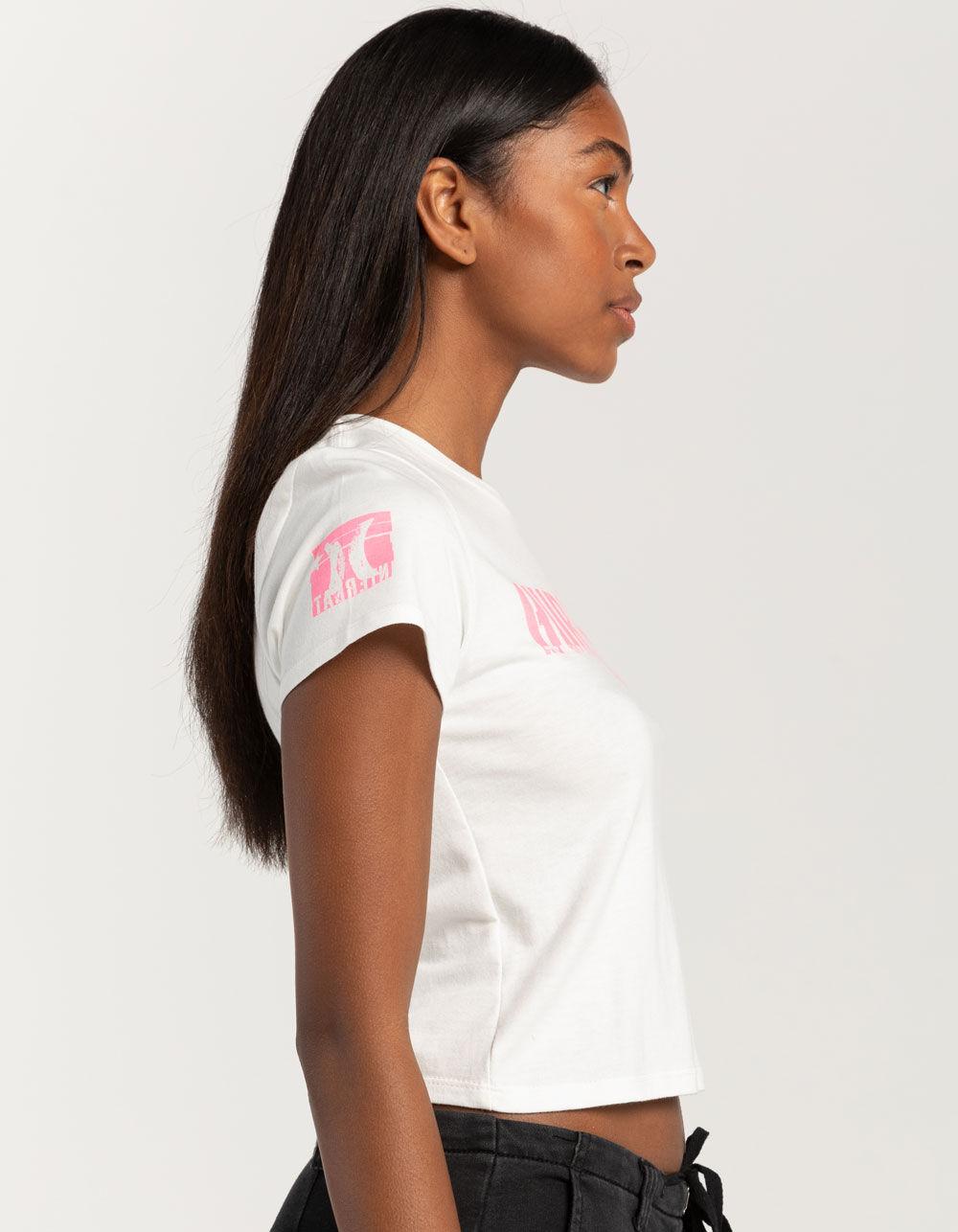 HURLEY Cadet Womens Baby Tee - WHITE Product Image