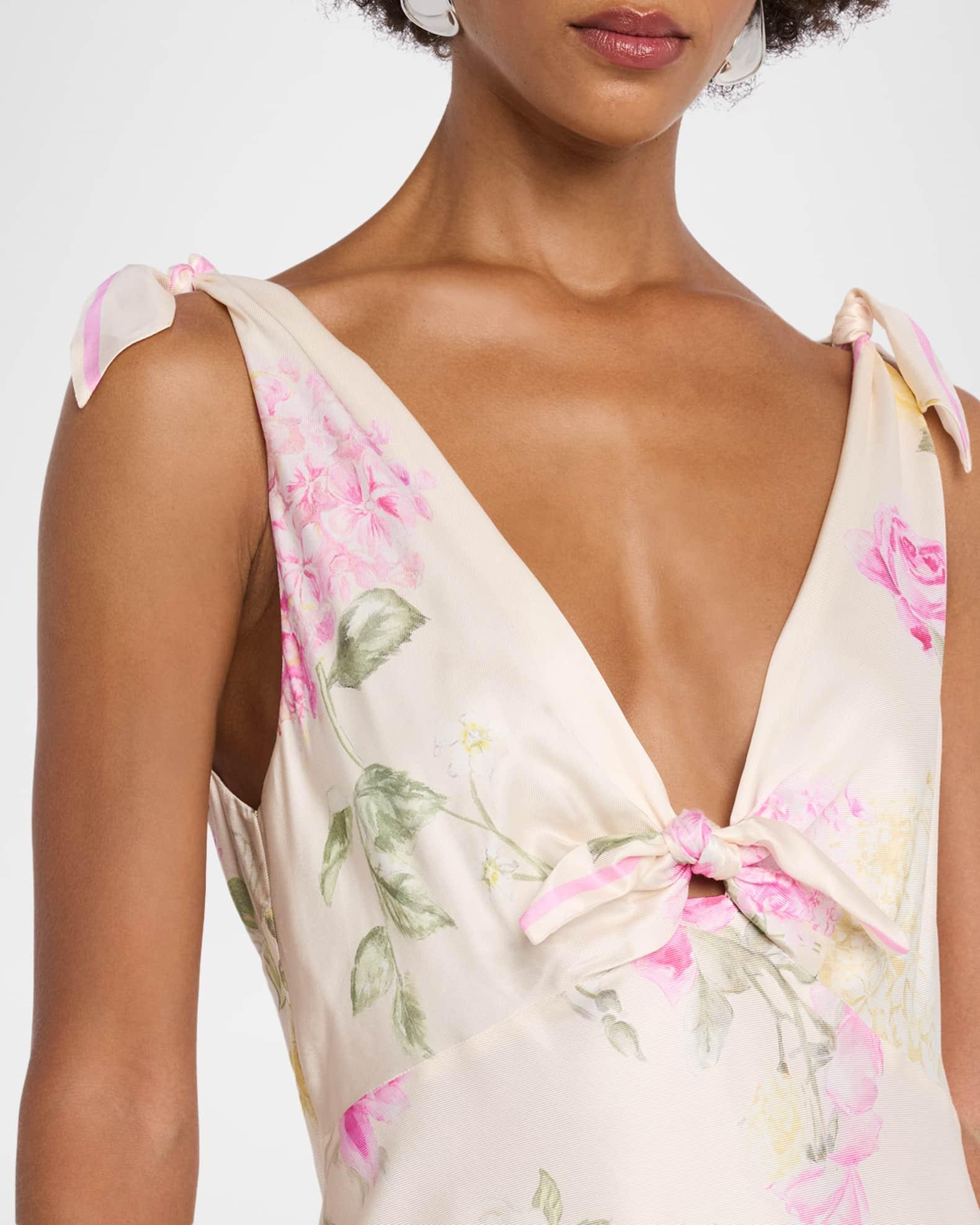 Perri Floral Scarf-Tie Maxi Dress Product Image