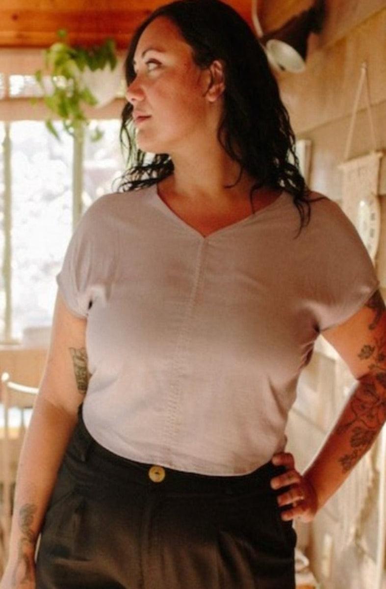 Dolman Top in Lavender Challis Product Image