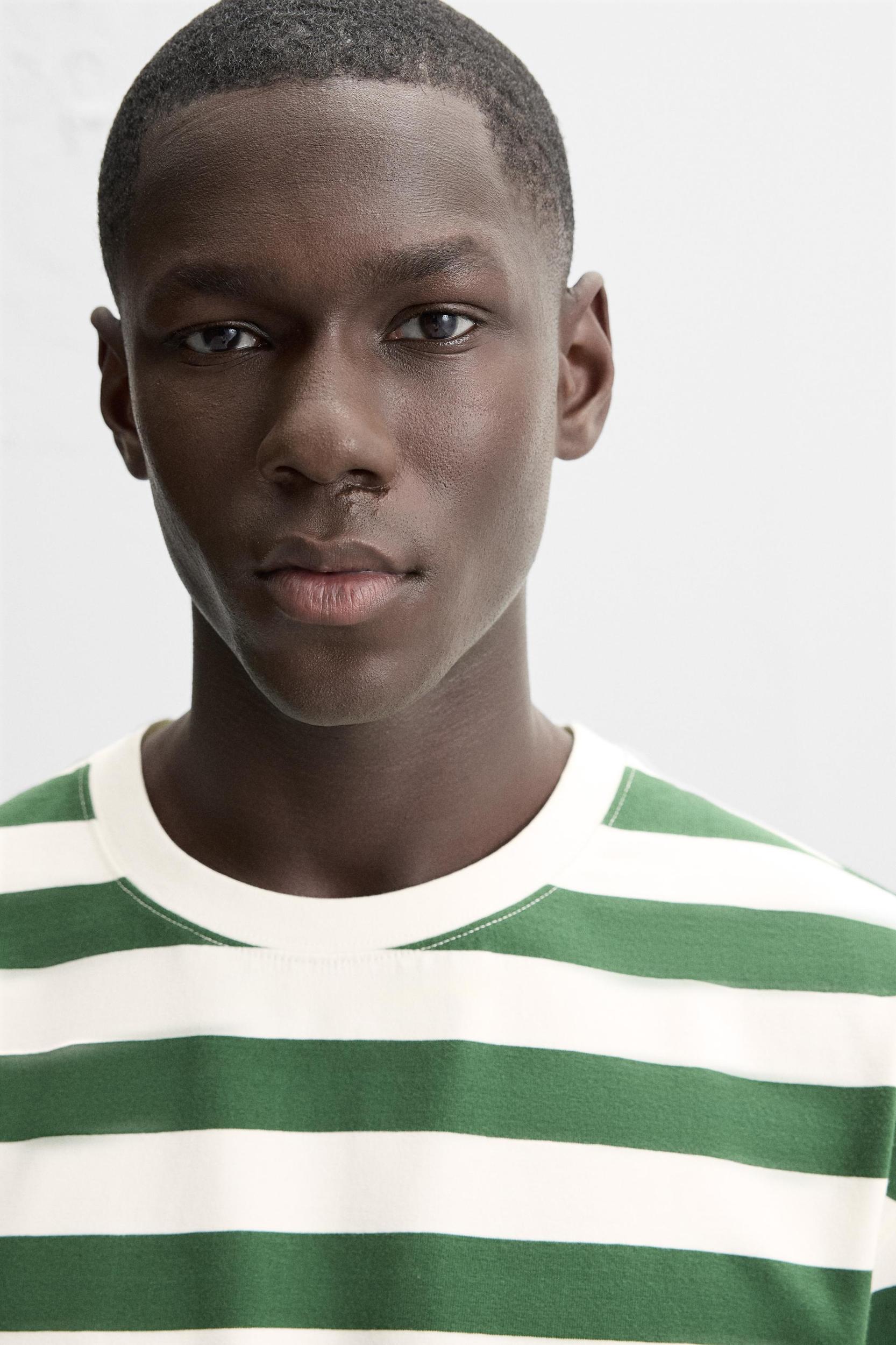 STRIPED JACQUARD T-SHIRT Product Image