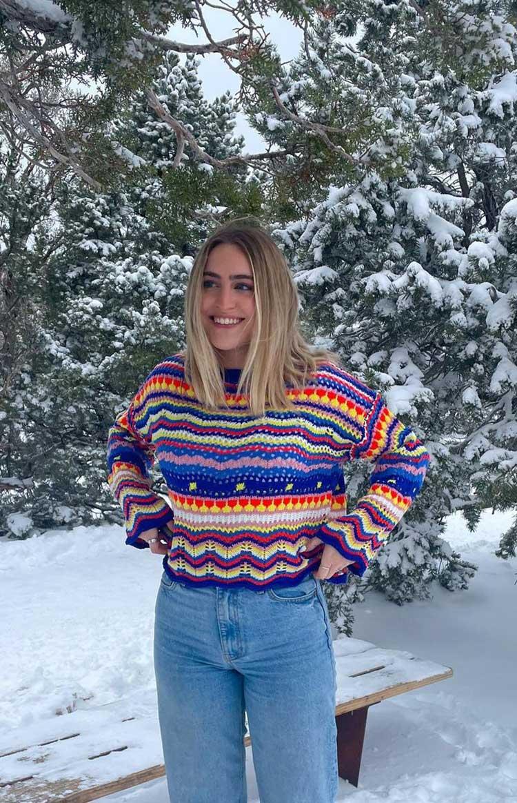 Long Weekend Sweater Blue Product Image