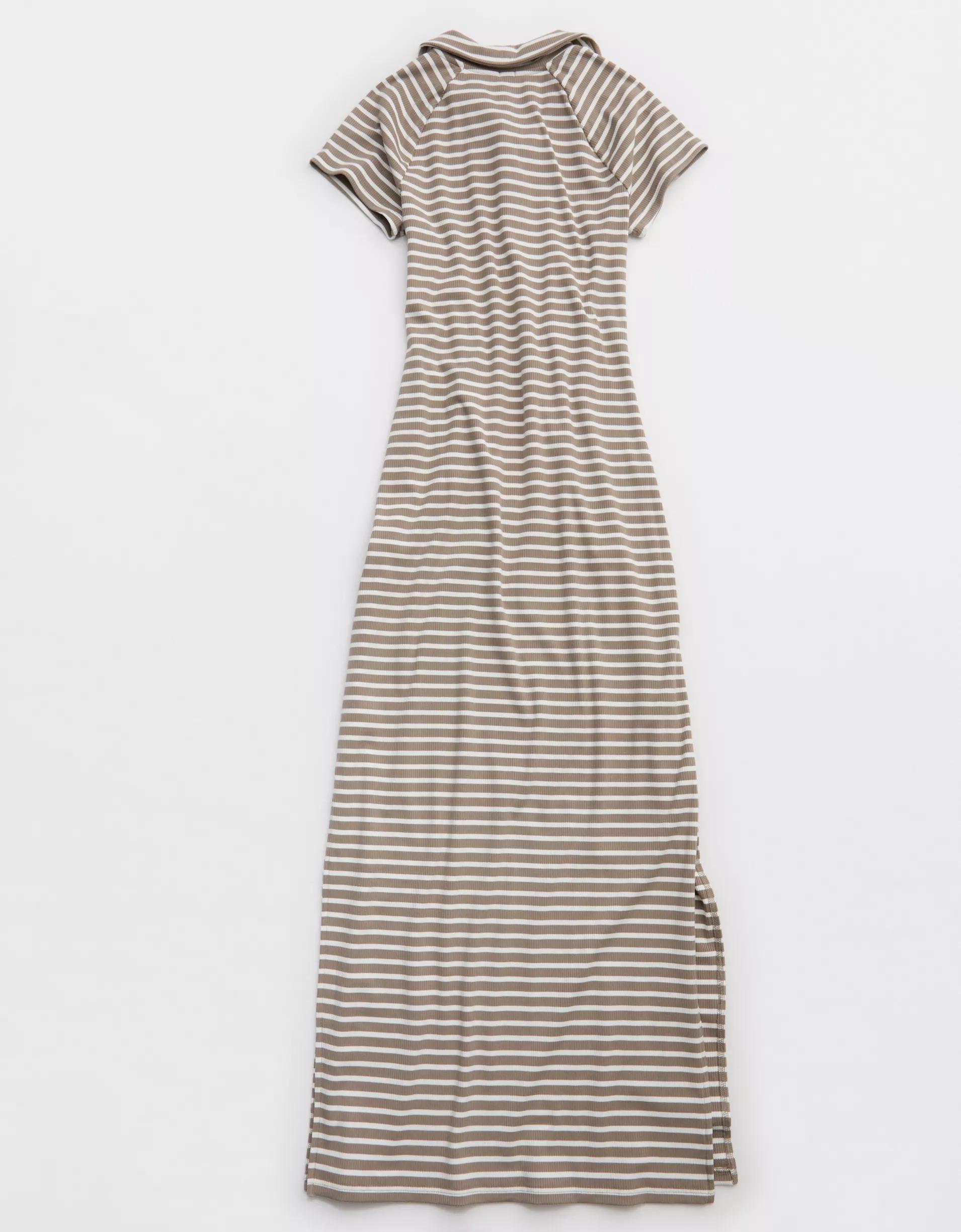 OFFLINE By Aerie Thumbs Up Heavyweight Polo Maxi Dress Product Image