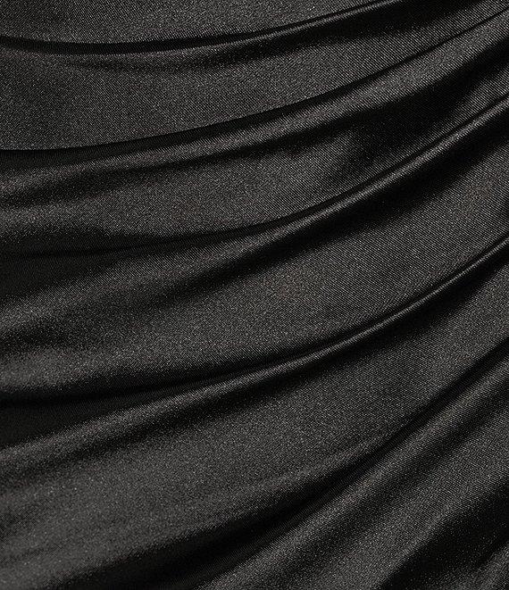 GB Social Halter Neck Satin Mini Dress Product Image