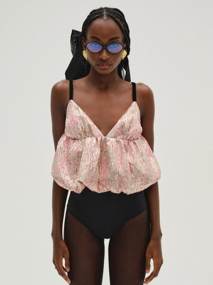 Solstice Shimmer Top — Gold Product Image