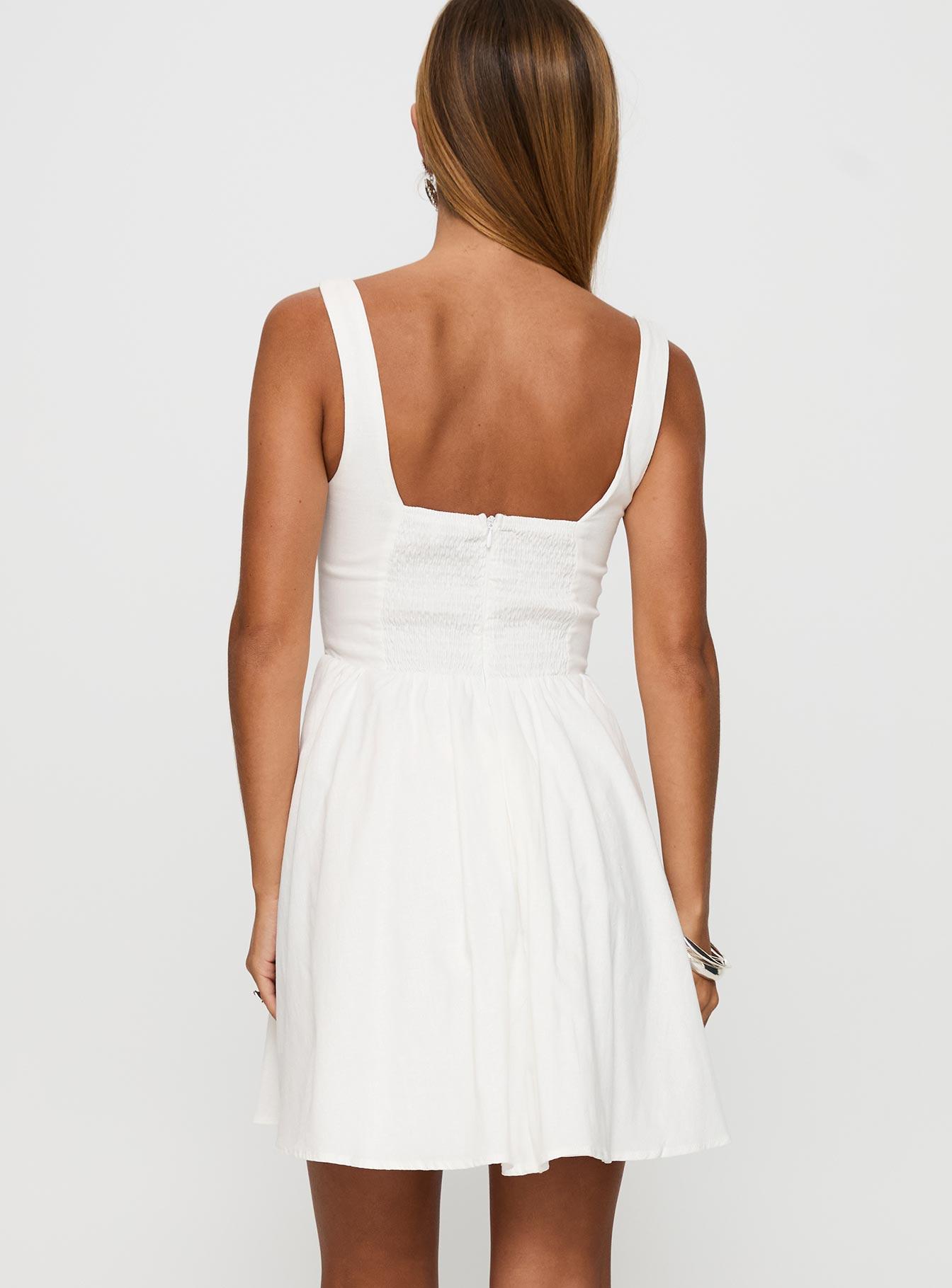 Martie Mini Dress White Product Image
