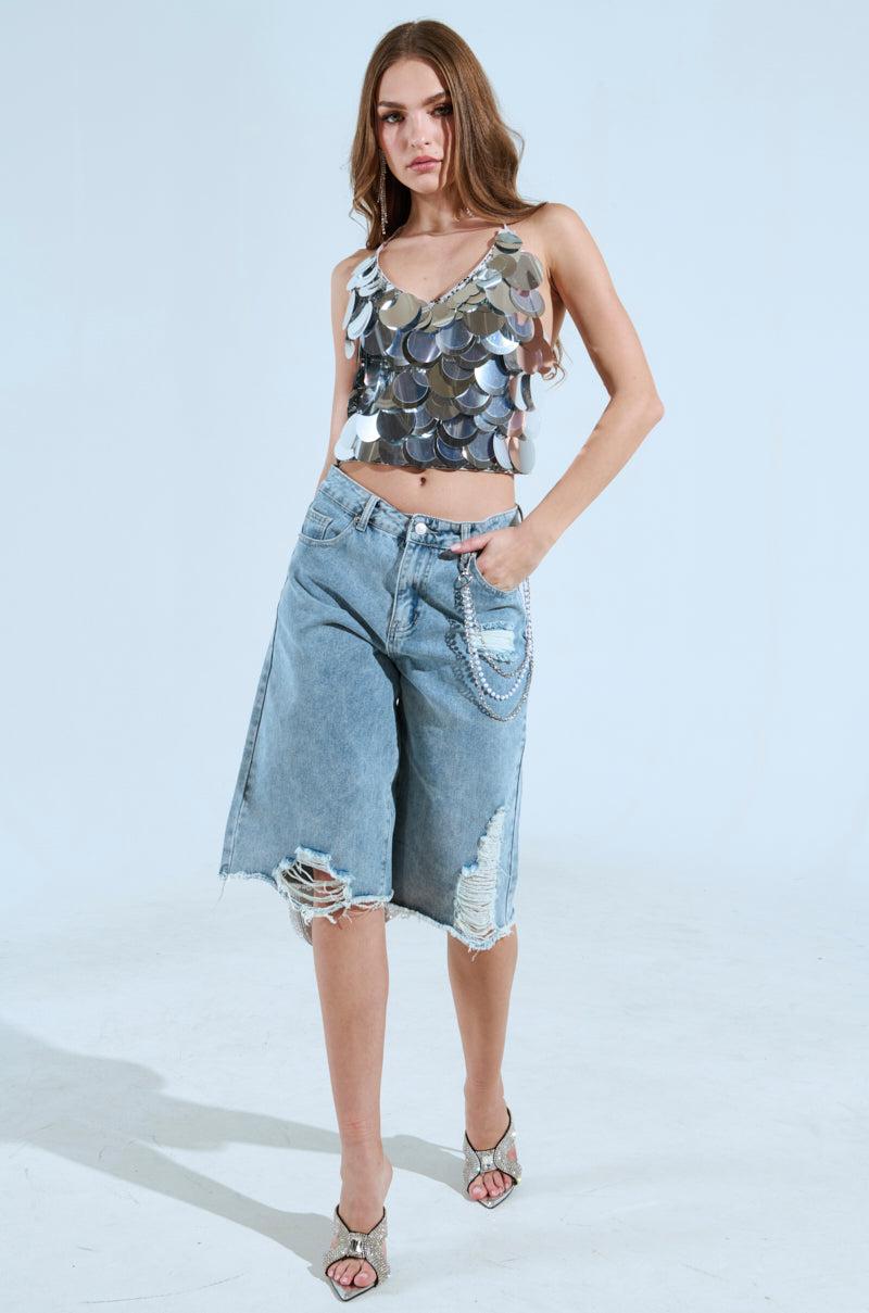 ALL IVE GOT DENIM BERMUDA SHORT Product Image