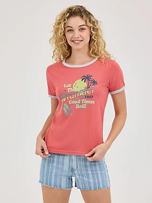 Women's Tranquil Ringer Tee | Women's TOPS | Wrangler® Product Image