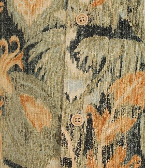 Rowm's Outsider's Oasis Short Sleeve Ikap Tropical Print Shirt Product Image