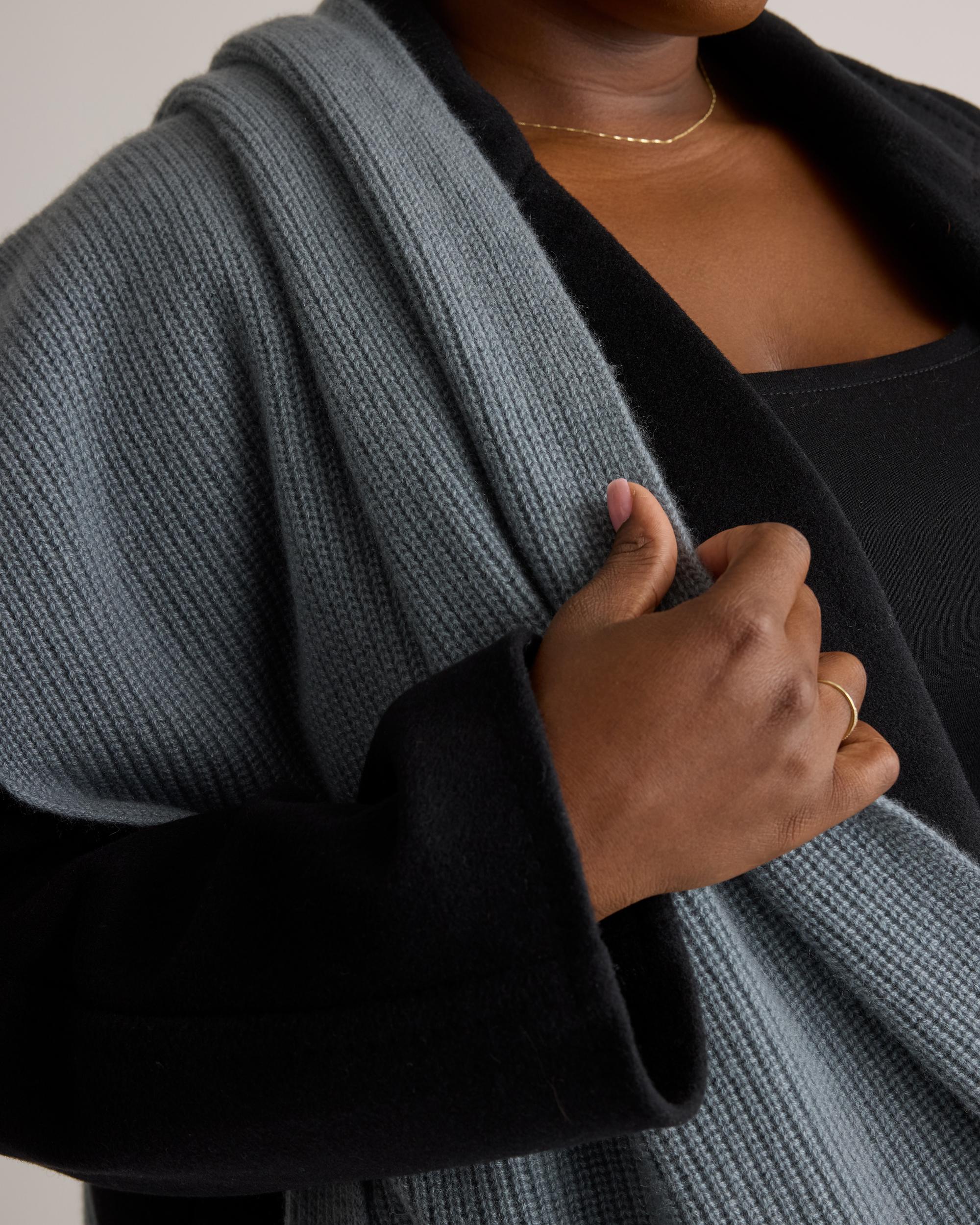 Quince | Women's Mongolian Cashmere Ribbed Wrap Product Image