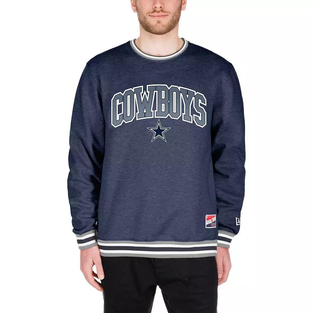 Men's New Era Navy Dallas Cowboys Big & Tall Pullover Sweatshirt,  Product Image