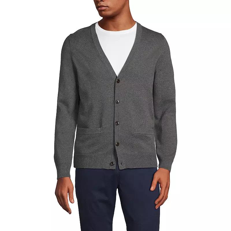 Big & Tall Lands' End Cotton Cardigan, Men's,  Product Image