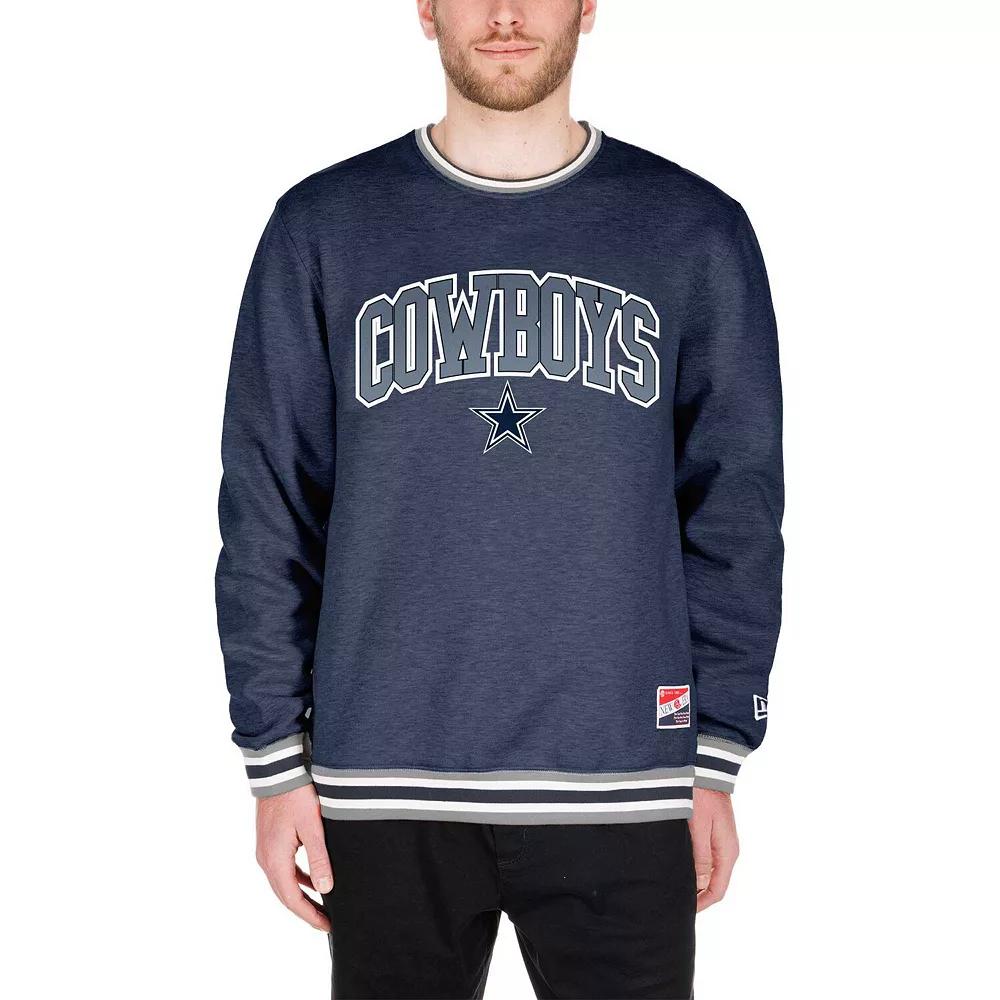 Men's New Era Navy Dallas Cowboys Big & Tall Pullover Sweatshirt,  Product Image