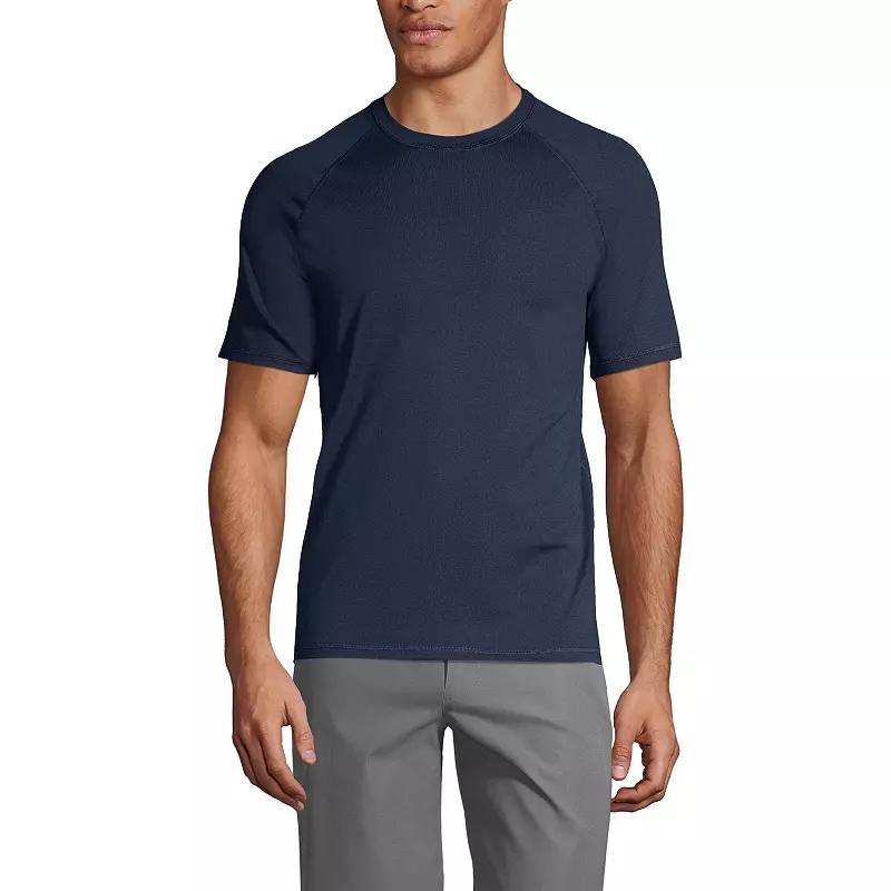 Men's Lands' End School Uniform Short Sleeve Active Tee,  Product Image