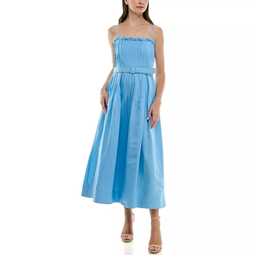 Women's Taylor Tuck Pleated Fit & Flare Dress,  Product Image