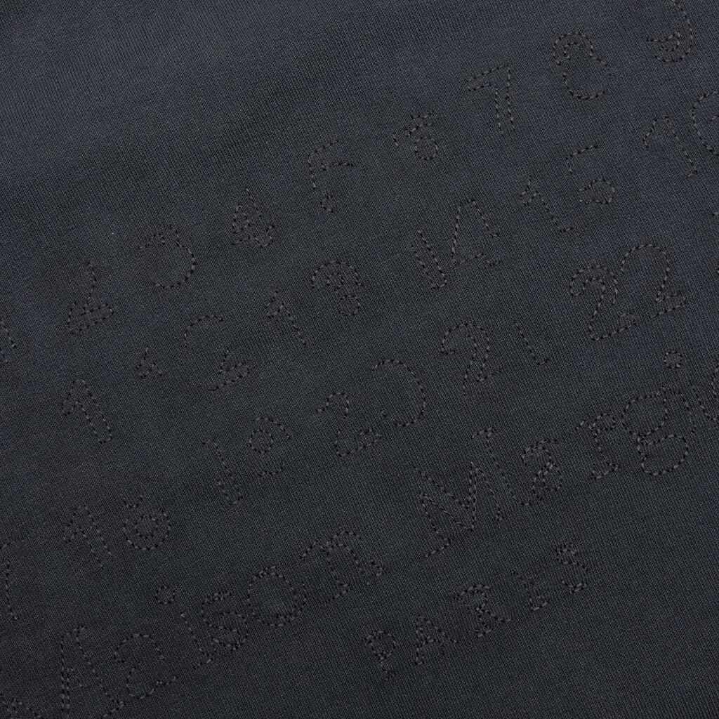 Reverse Applicated Stitch Logo Sweatshirt - Washed Black Male Product Image